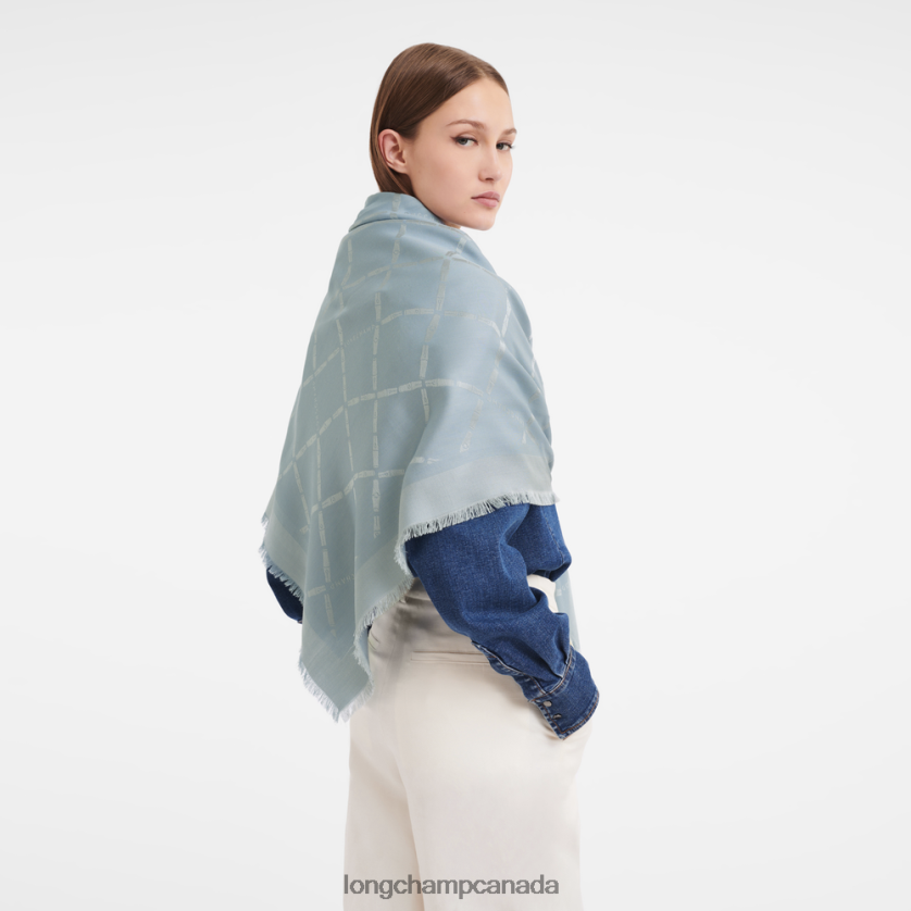 Longchamp Spring/Summer 2023 Collection Shawl Cloud Blue Women Accessories 2XXDPB1003