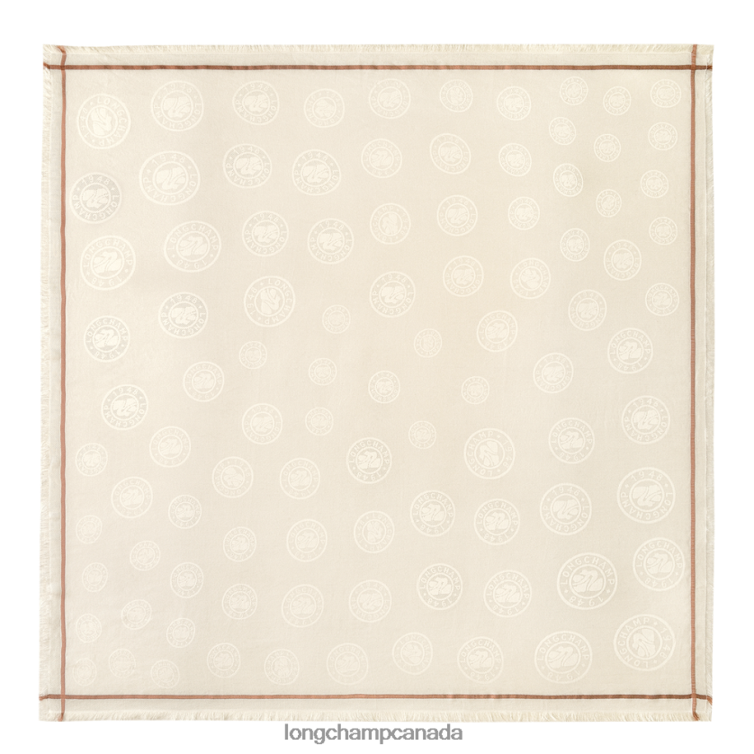 Longchamp Spring/Summer 2023 Collection Shawl Ivory Women Accessories 2XXDPB976