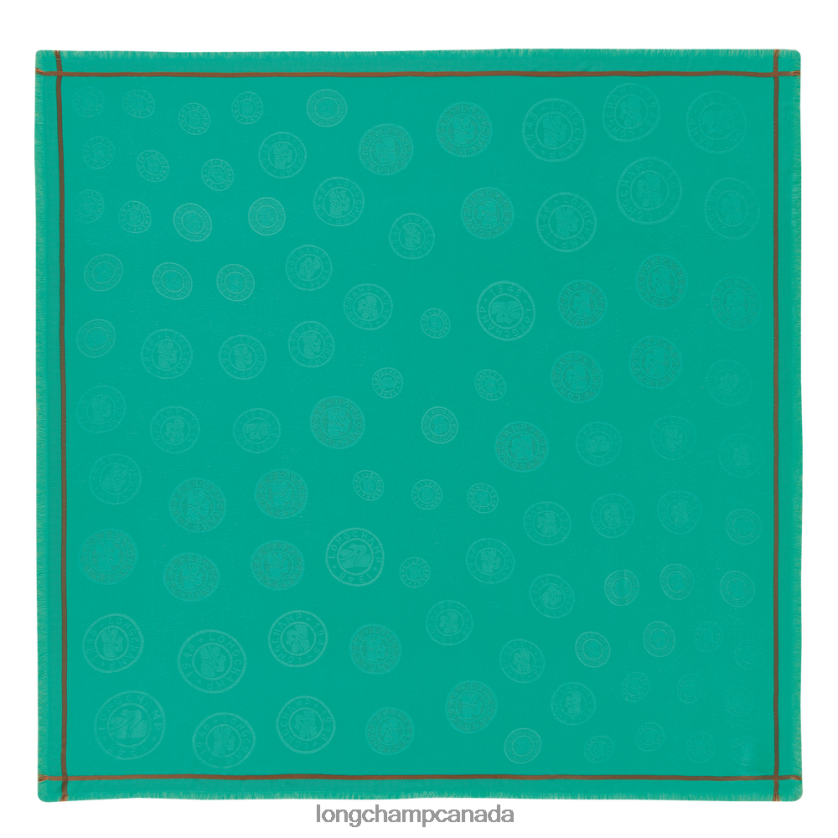 Longchamp Spring/Summer 2023 Collection Shawl Turquoise Women Accessories 2XXDPB977