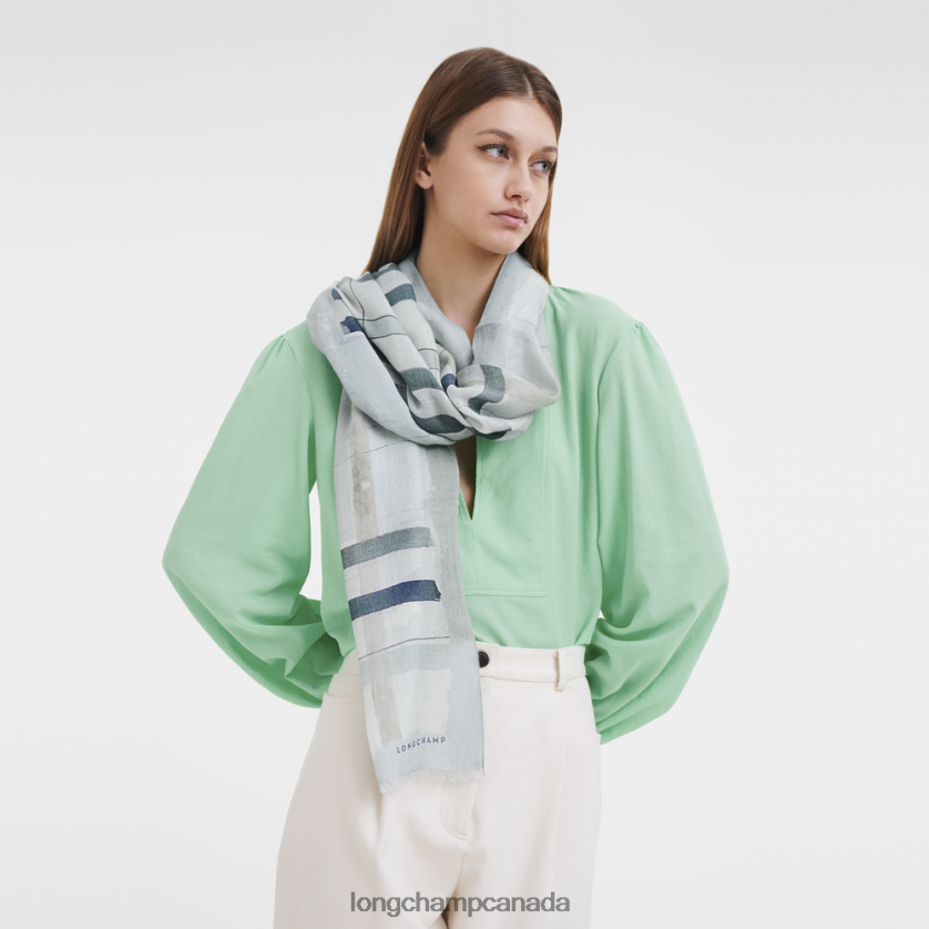 Longchamp Spring/Summer 2023 Collection Stole Aqua Women Accessories 2XXDPB995