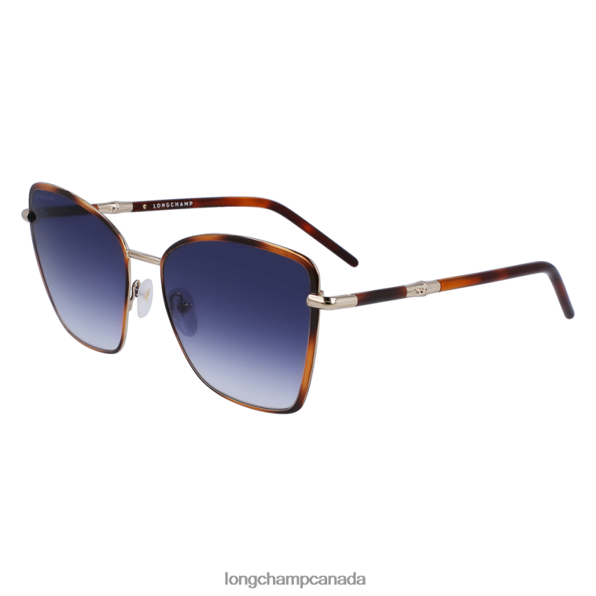 Longchamp Spring/Summer Collection 2023 Sunglasses Blue Havana Women Accessories 2XXDPB887