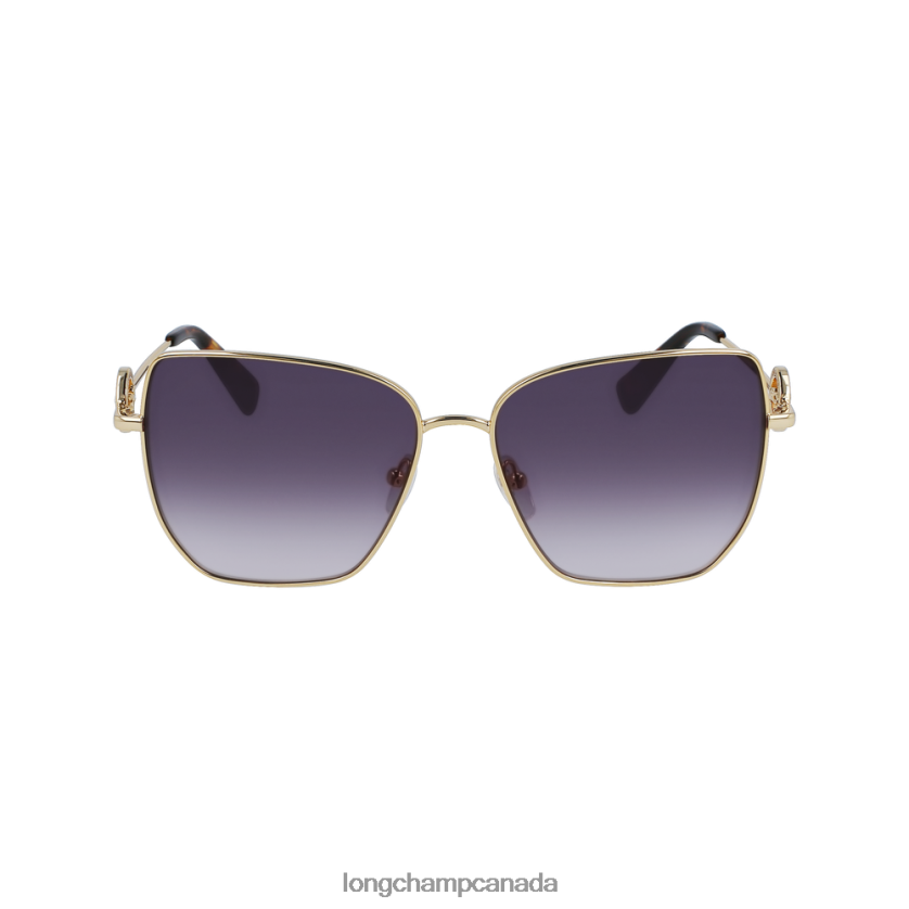 Longchamp Spring/Summer Collection 2023 Sunglasses Gold/Violet Women Accessories 2XXDPB884