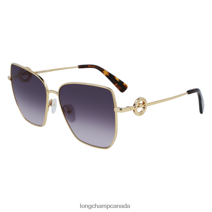 Longchamp Spring/Summer Collection 2023 Sunglasses Gold/Violet Women Accessories 2XXDPB884