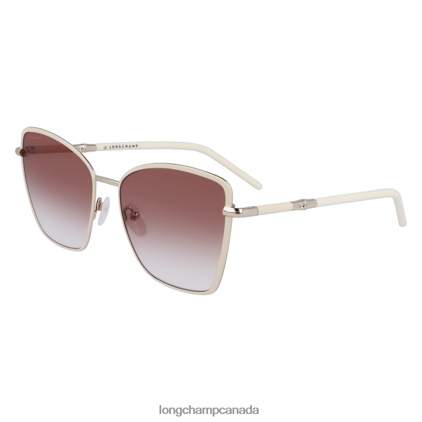 Longchamp Spring/Summer Collection 2023 Sunglasses White/Brown Women Accessories 2XXDPB889