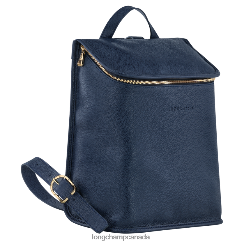 Longchamp Le Foulonne Backpack Navy Women Bags 2XXDPB430