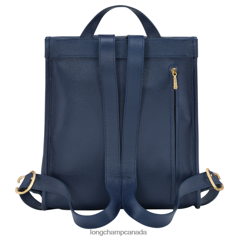 Longchamp Le Foulonne Backpack Navy Women Bags 2XXDPB430
