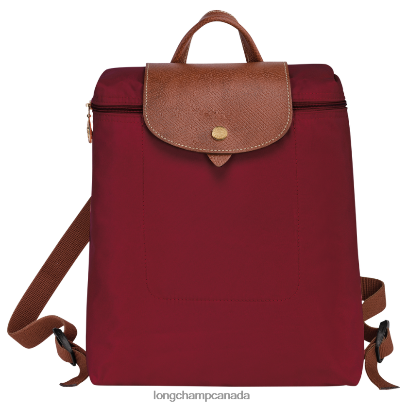 Longchamp Le Pliage Original Backpack Red Women Bags 2XXDPB443