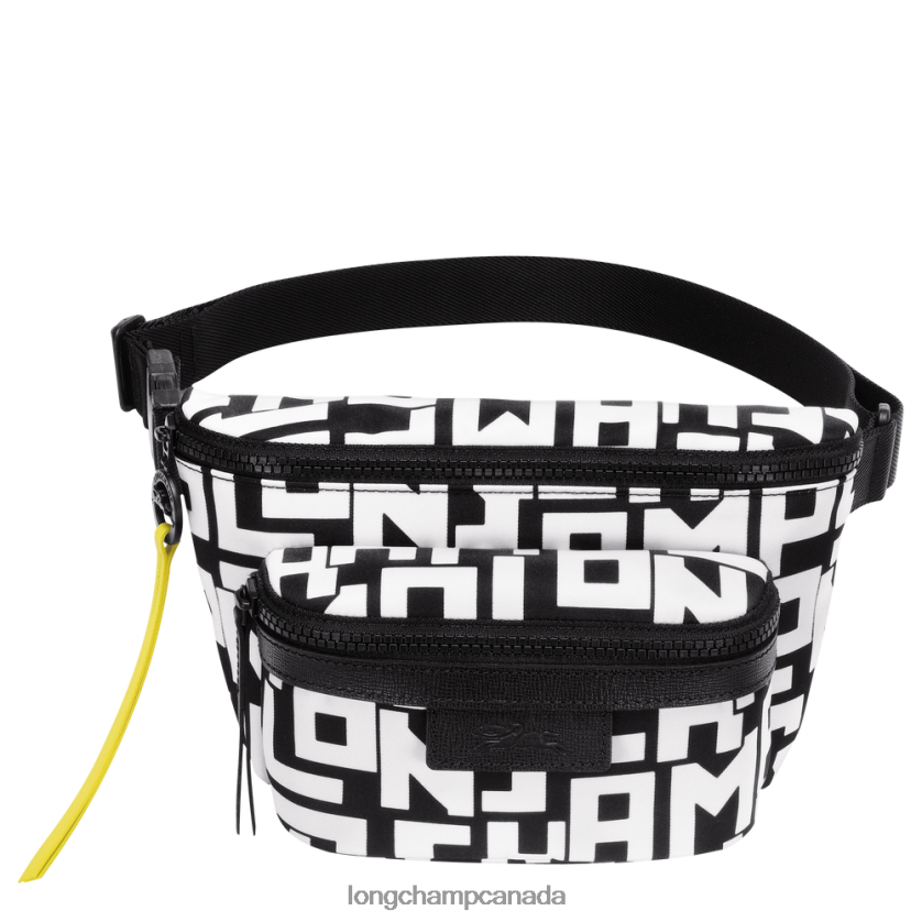 Longchamp Le Pliage LGP Belt bag Black/White Women Bags 2XXDPB455
