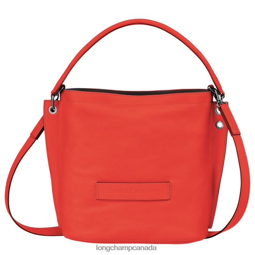 Longchamp 3D Crossbody bag Orange Women Bags 2XXDPB315