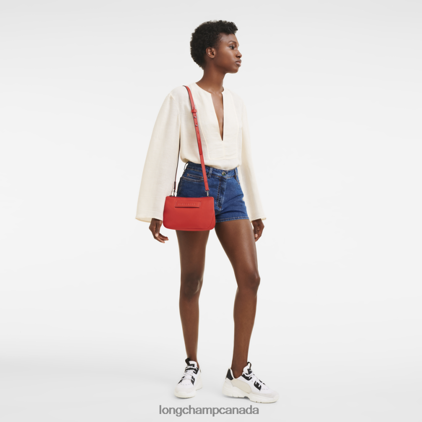 Longchamp 3D Crossbody bag Orange Women Bags 2XXDPB320