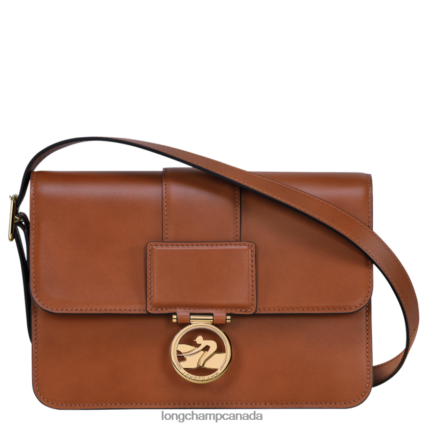 Longchamp Box-Trot Crossbody bag Cognac Women Bags 2XXDPB233