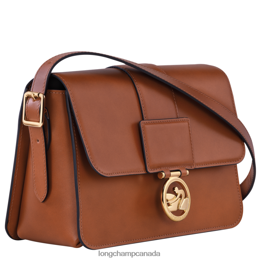 Longchamp Box-Trot Crossbody bag Cognac Women Bags 2XXDPB233