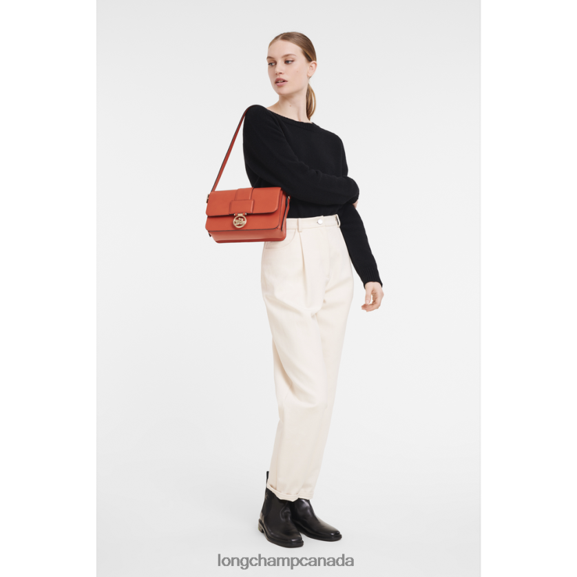 Longchamp Box-Trot Crossbody bag Orange Women Bags 2XXDPB232