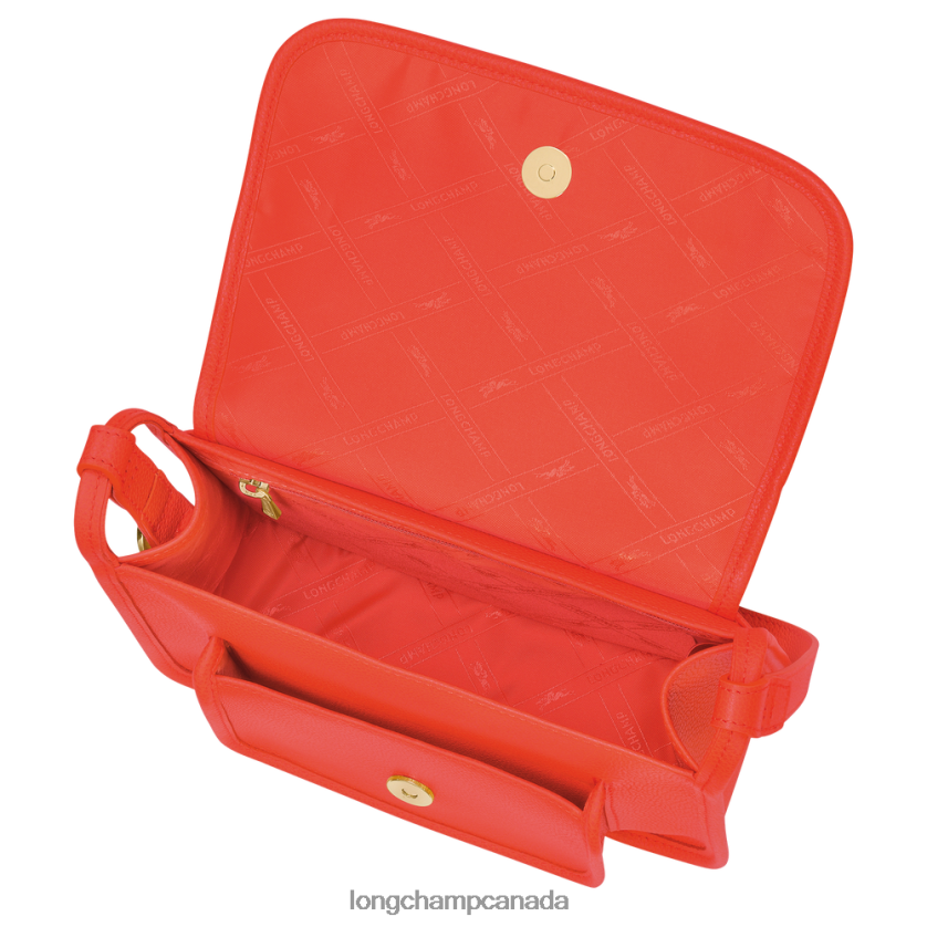 Longchamp Le Foulonne Crossbody bag Orange Women Bags 2XXDPB269