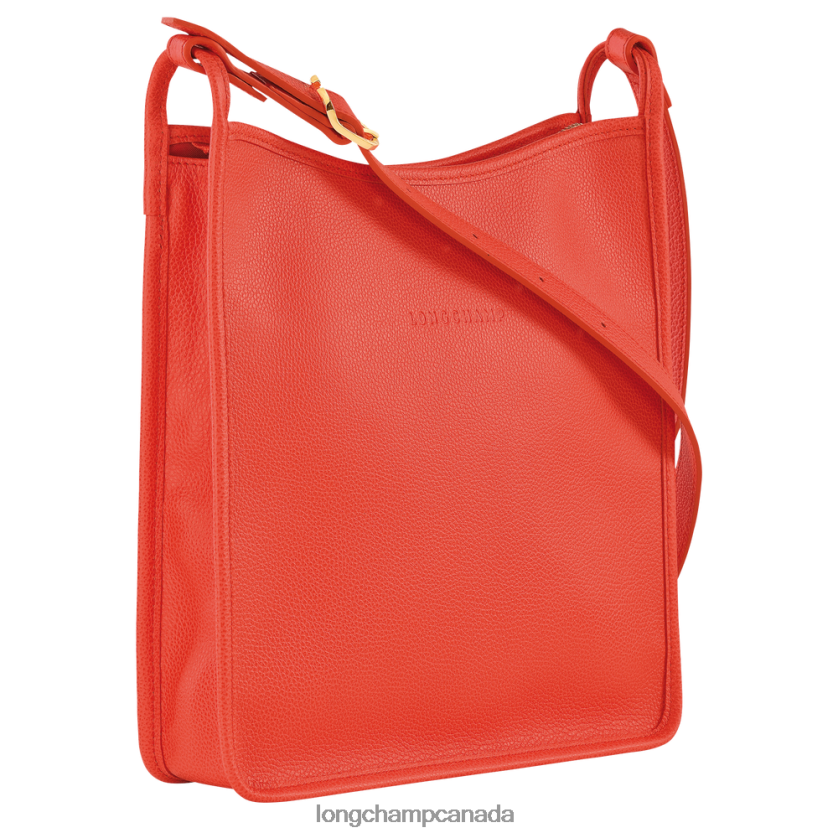 Longchamp Le Foulonne Crossbody bag Orange Women Bags 2XXDPB26