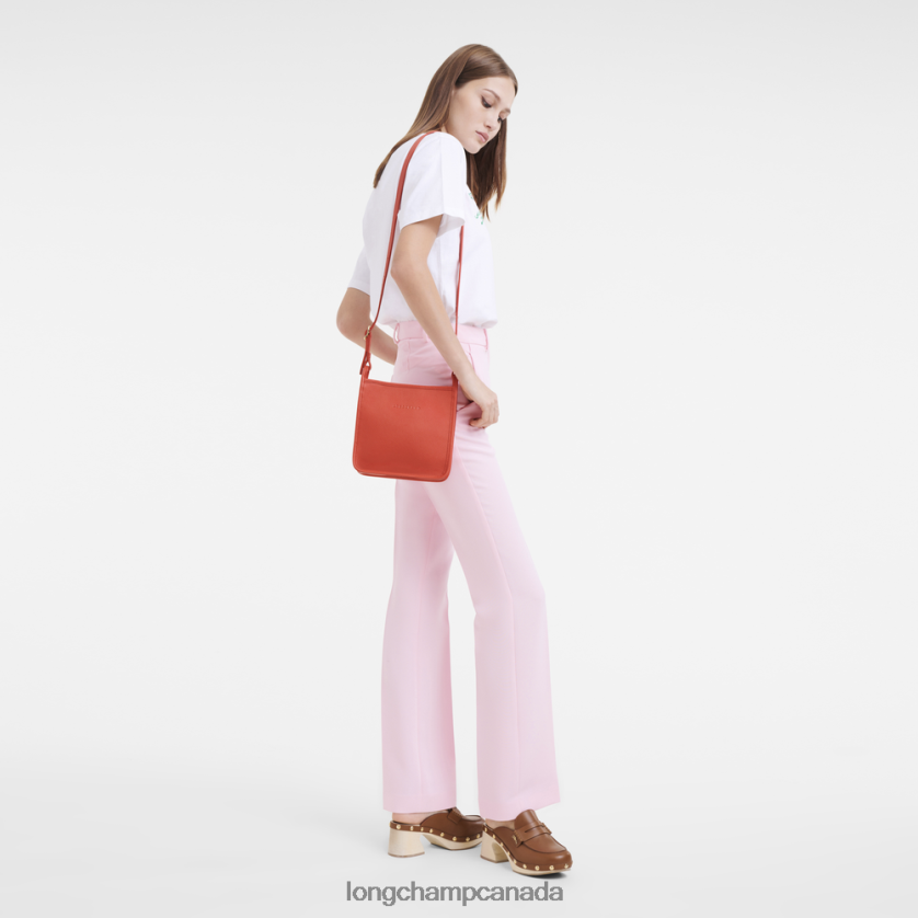 Longchamp Le Foulonne Crossbody bag Orange Women Bags 2XXDPB274