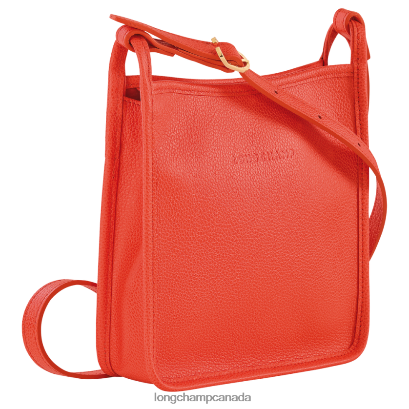 Longchamp Le Foulonne Crossbody bag Orange Women Bags 2XXDPB274