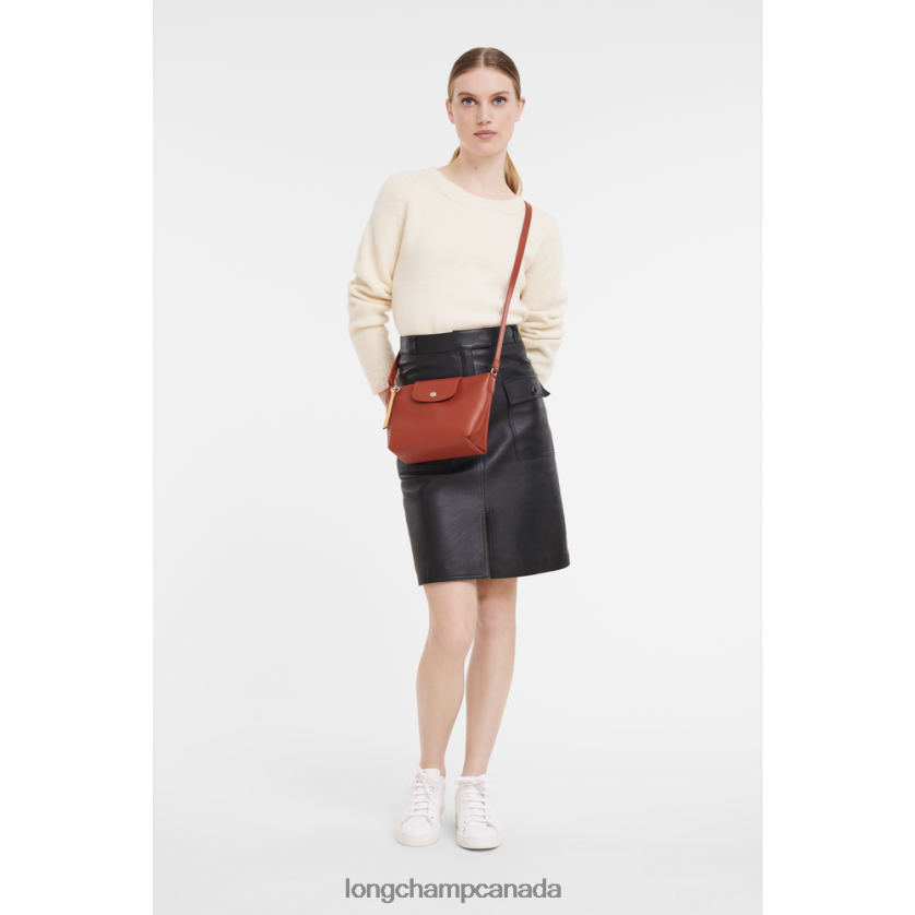 Longchamp Le Pliage City Crossbody bag Terracotta Women Bags 2XXDPB225