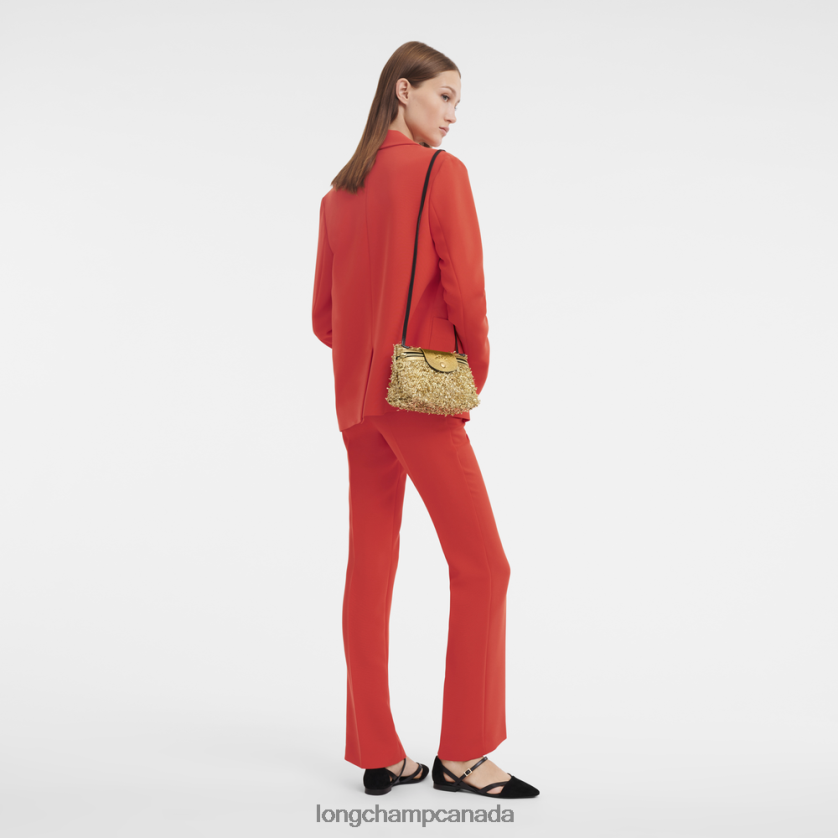 Longchamp Le Pliage Collection Crossbody bag Gold Women Bags 2XXDPB222