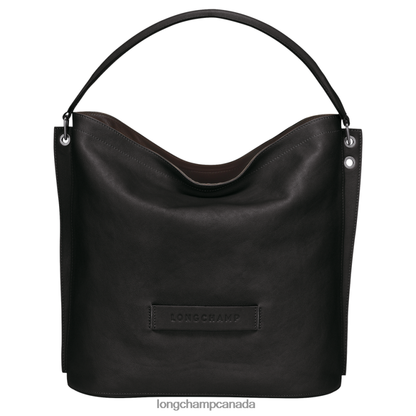 Longchamp 3D Hobo bag Black Women Bags 2XXDPB398