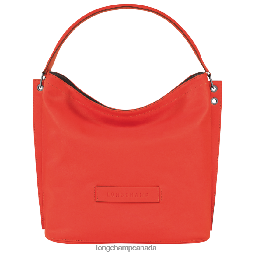 Longchamp 3D Hobo bag Orange Women Bags 2XXDPB401