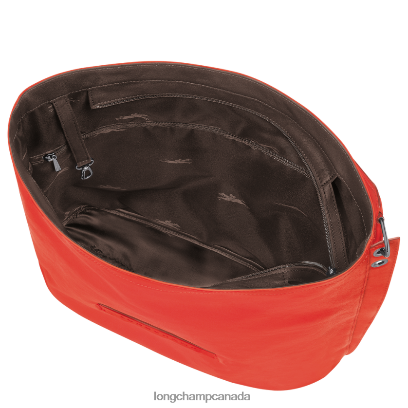 Longchamp 3D Hobo bag Orange Women Bags 2XXDPB401