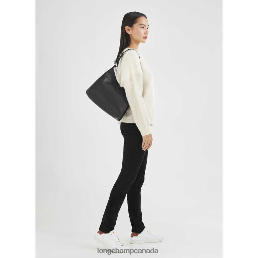 Longchamp Le Foulonne Hobo bag Black Women Bags 2XXDPB388