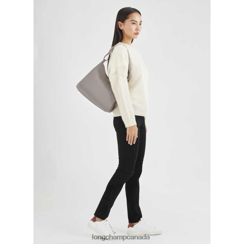 Longchamp Le Foulonne Hobo bag Turtledove Women Bags 2XXDPB390