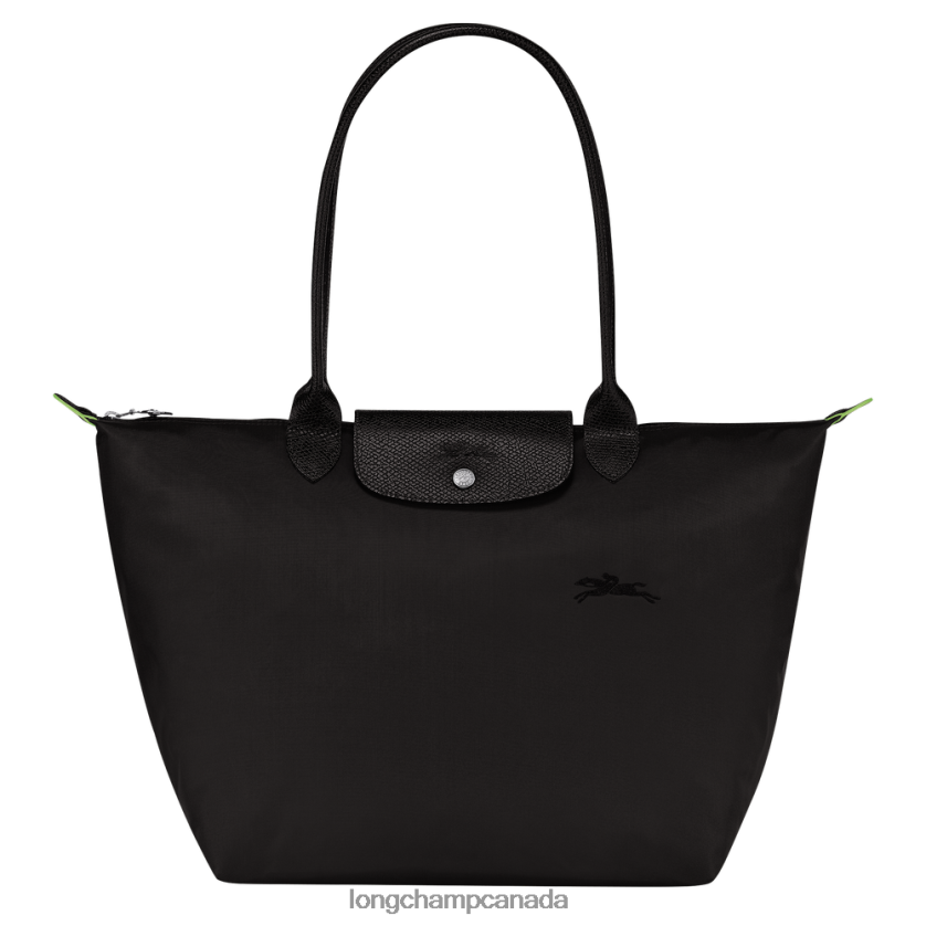 Longchamp Le Pliage Green Tote bag Black Women Bags 2XXDPB30