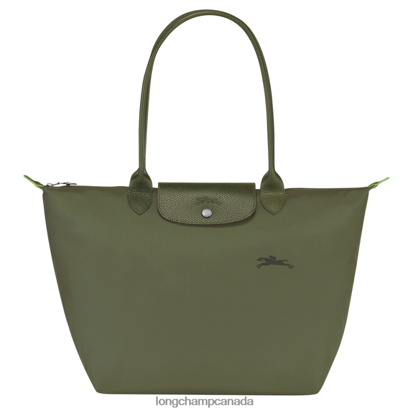 Longchamp Le Pliage Green Tote bag Forest Women Bags 2XXDPB403