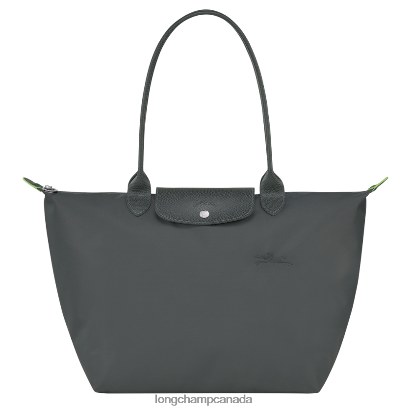 Longchamp Le Pliage Green Tote bag Graphite Women Bags 2XXDPB405