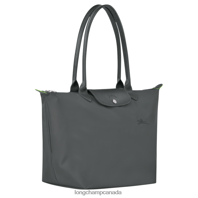 Longchamp Le Pliage Green Tote bag Graphite Women Bags 2XXDPB405