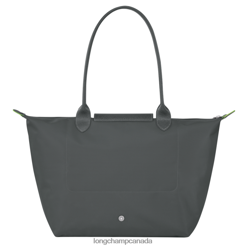 Longchamp Le Pliage Green Tote bag Graphite Women Bags 2XXDPB405
