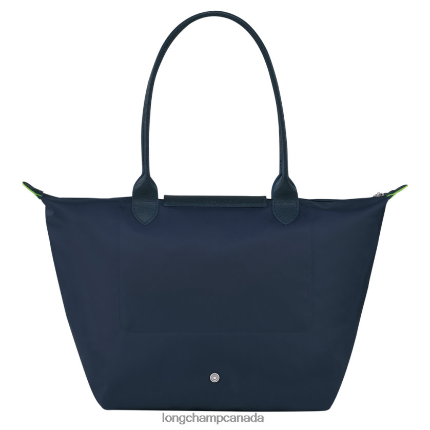 Longchamp Le Pliage Green Tote bag Navy Women Bags 2XXDPB406