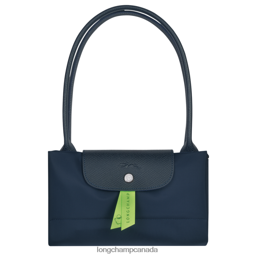 Longchamp Le Pliage Green Tote bag Navy Women Bags 2XXDPB406
