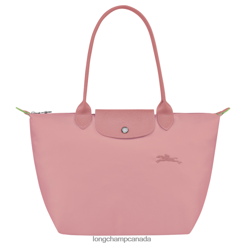 Longchamp Le Pliage Green Tote bag Petal Pink Women Bags 2XXDPB414