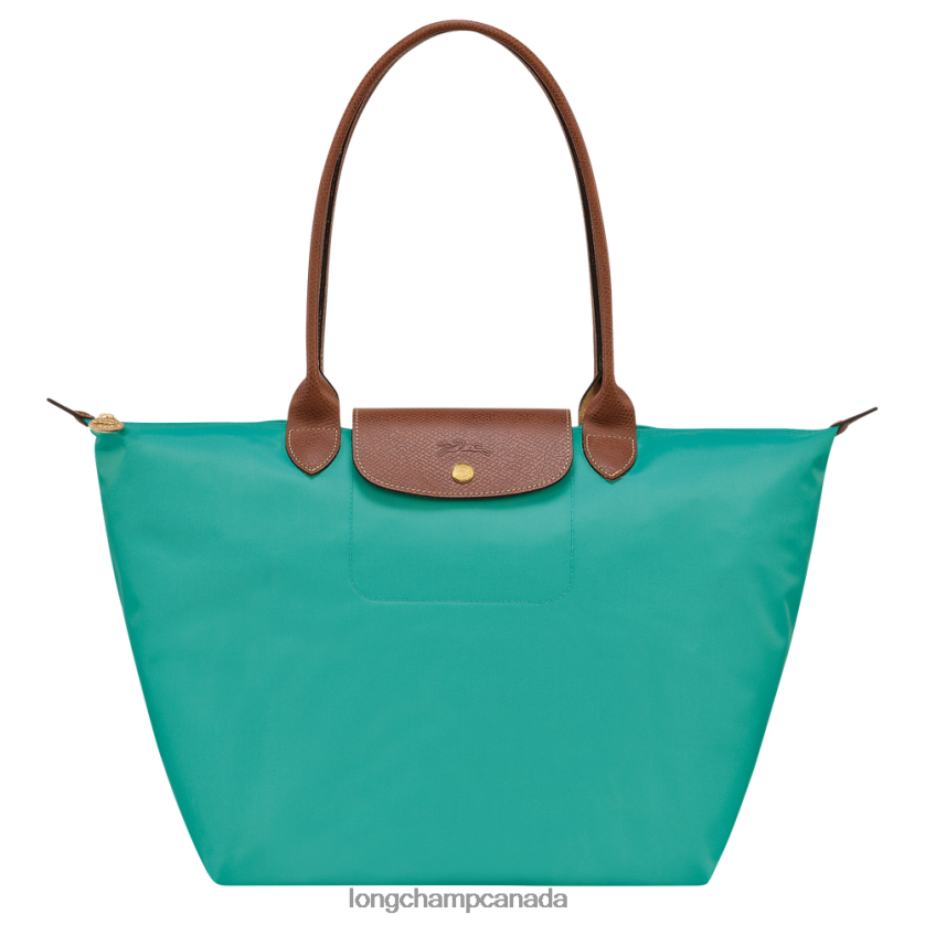 Longchamp Le Pliage Original Tote bag Turquoise Women Bags 2XXDPB418