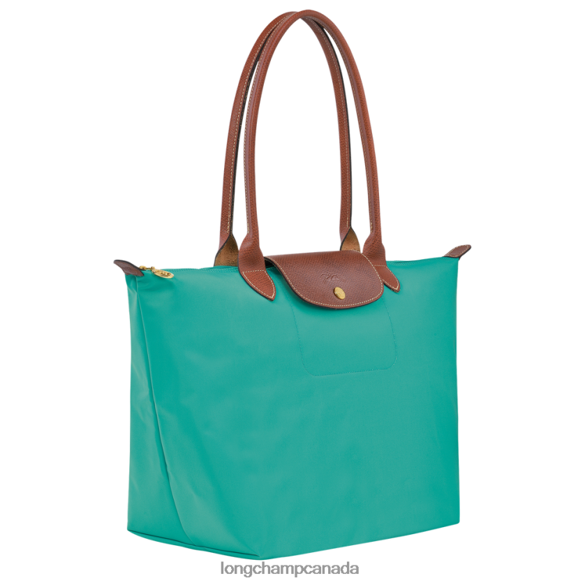 Longchamp Le Pliage Original Tote bag Turquoise Women Bags 2XXDPB418