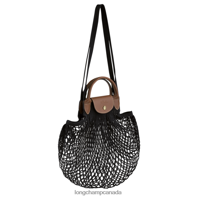 Longchamp Le Pliage filet Mesh bag Black Women Bags 2XXDPB65
