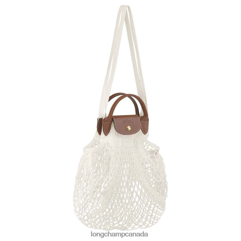 Longchamp Le Pliage filet Mesh bag Ecru Women Bags 2XXDPB66