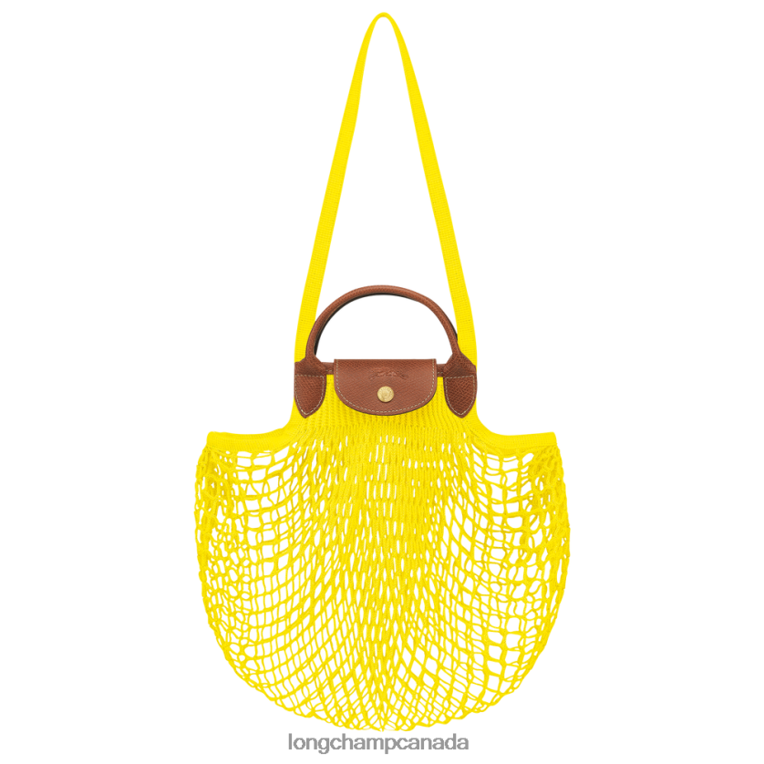 Longchamp Le Pliage filet Mesh bag Lemon Women Bags 2XXDPB2