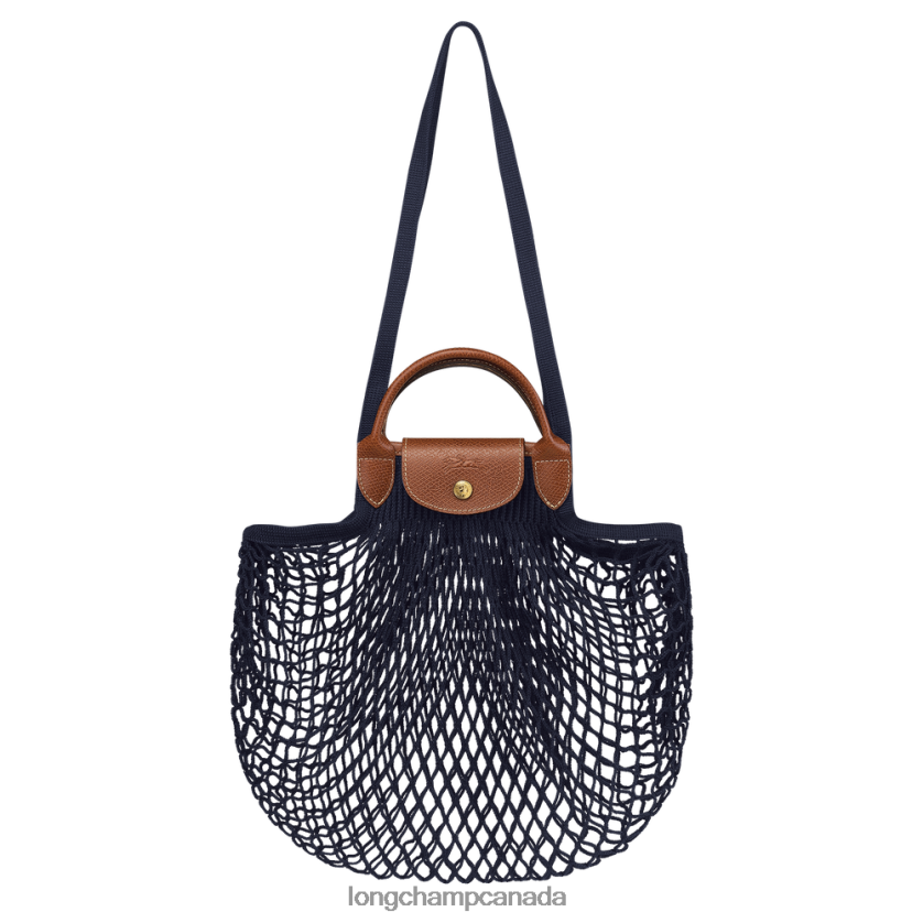 Longchamp Le Pliage filet Mesh bag Navy Women Bags 2XXDPB5