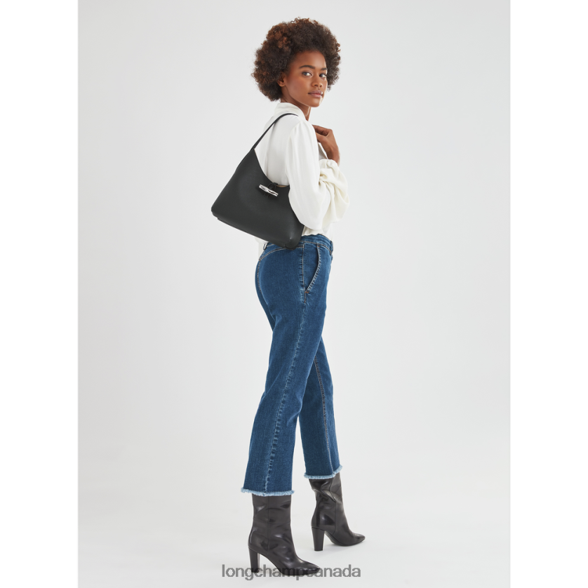 Longchamp Roseau Hobo bag Black Women Bags 2XXDPB375