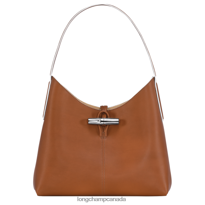 Longchamp Roseau Hobo bag Cognac Women Bags 2XXDPB382