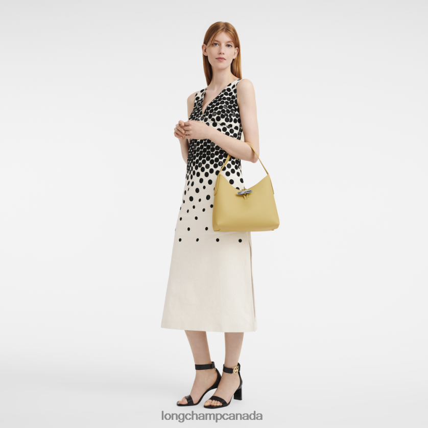 Longchamp Roseau Hobo bag Corn Women Bags 2XXDPB377