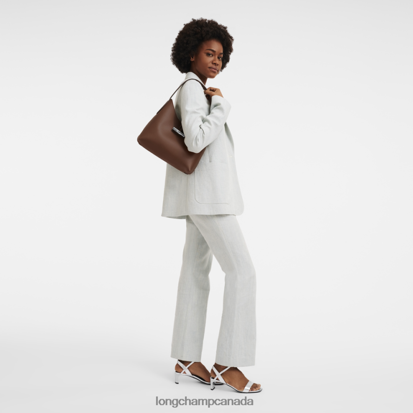 Longchamp Roseau Hobo bag Ebony Women Bags 2XXDPB365