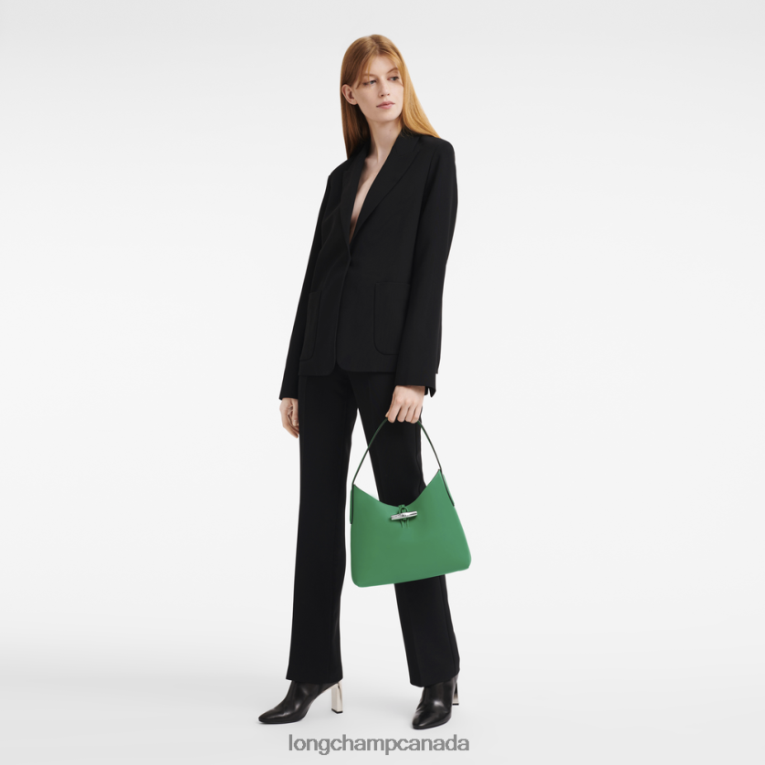 Longchamp Roseau Hobo bag Grass/Green Light Women Bags 2XXDPB366