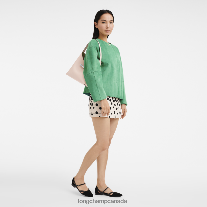 Longchamp Roseau Hobo bag Pale Pink Women Bags 2XXDPB367