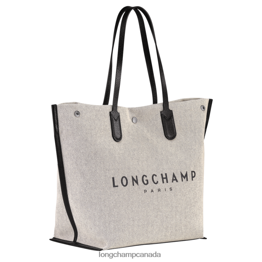 Longchamp Roseau Tote bag Ecru Women Bags 2XXDPB381