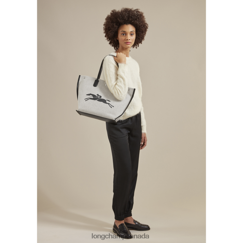 Longchamp Roseau Tote bag Ecru Women Bags 2XXDPB381